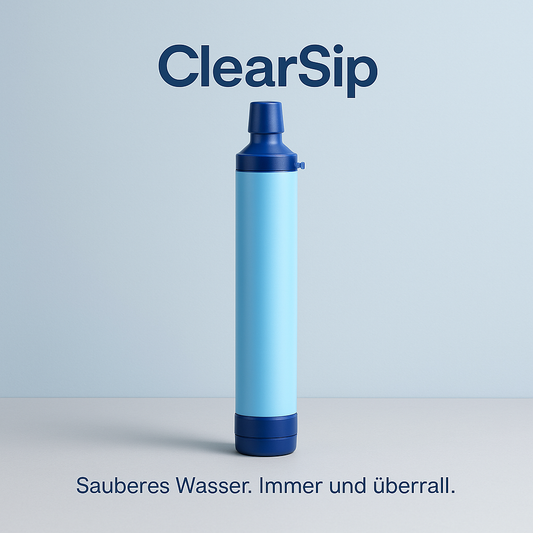 ClearSip - Sauberes Wasser. Immer und überall.